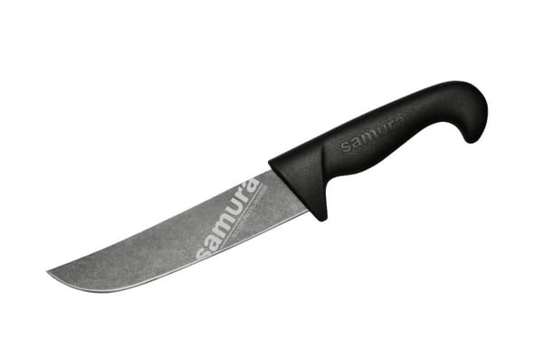 Samura SULTAN PRO 6.5" Stonewash Chef's Knife with Black Handle - Ensiluokkainen japanilainen teräskeittiöveitsi tarkkaan ruoanlaittoon ja kulinaarise