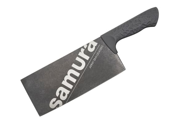 Samura ARNY 8.2" Aasialainen kokkiveitsi - Kivipesty viimeistely harmaalla kahvalla - Ensiluokkainen japanilainen teräskeittiöveitsi kulinaariseen hui