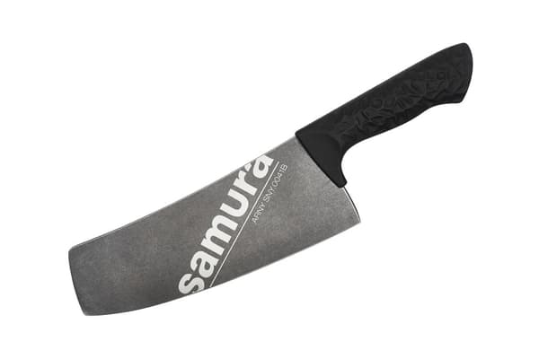Samura ARNY Stonewash Modern Cleaver - 8,2" (208 mm) japanilainen teräskeittiöveitsi mustalla kahvalla tarkkaan leikkaamiseen