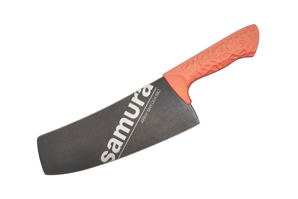 Samura ARNY 8.2" Stonewash Cleaver - Japanilainen teräskeittiöveitsi, jossa on elävä korallikahva moderniin kulinaariseen huippuosaamiseen