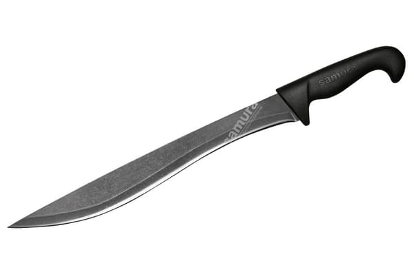 Samura Sultan Pro 11,9" Stonewash Yatagan Kniv med Sort Håndtag - Premium Japansk Stål Køkkenkniv til Præcisionsskæring og Kulinarisk Ekspertise