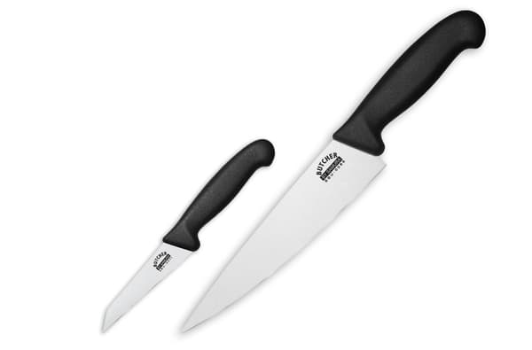 Samura Professional Butcher Knife Duo: Japanilaisen teräksen kuorimis- ja kokkiveitsisetti kulinaariseen tarkkuuteen ja erinomaisuuteen