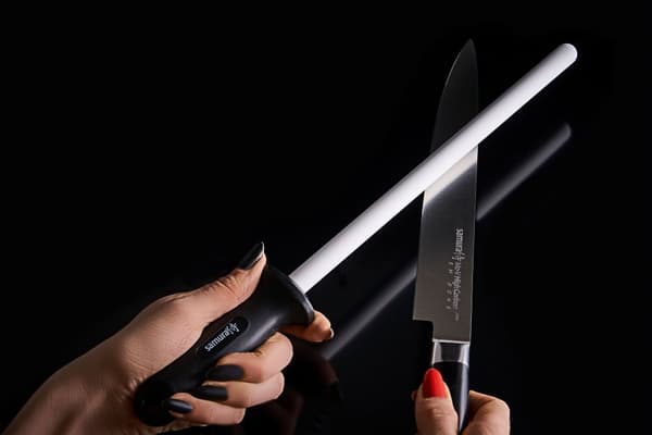 Samura 10-tuumainen keraaminen hiomapuikko - Tarkkuus japanilaisella teräksellä keittiöveitsen terävyyteen ja ylläpitoon