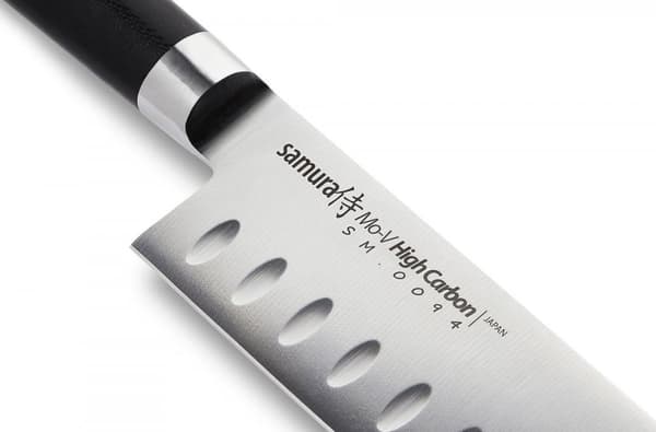 Samura MO-V 7" Santoku-kniv - Hulslibet japansk stål køkkenkniv til præcisionsskæring og kulinarisk ekspertise