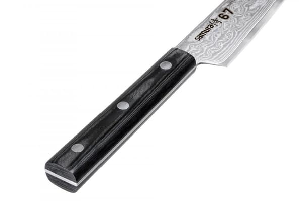 Samura DAMASCUS 67 Keittiön Yleisveitsi - 6.0"/150mm, 67 Kerrosta Ensiluokkaista Japanilaista Terästä Tarkkaan Leikkaamiseen ja Kulinaariseen Erinomai