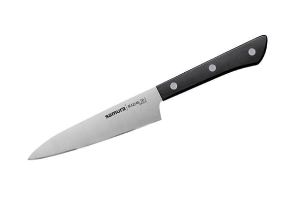 Samura HARAKIRI 4.7" Yleisveitsi - Premium Japanilainen Teräs Keittiötyökalu, Kestävä Valkoinen Kahva, Täydellinen Tarkkaan Leikkaamiseen ja Ruoanvalm