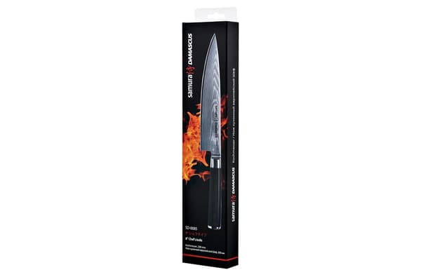 SAMURA Kokinveitsi Damascus 8.0"/200 mm. 67 kerrosta. VG-10 teräsydin, G-10
