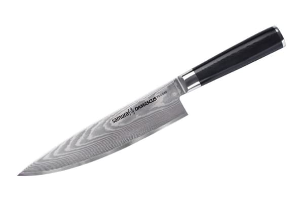 Samura Damascus Professional Japanilainen keittiösetti, jossa kolme veistä