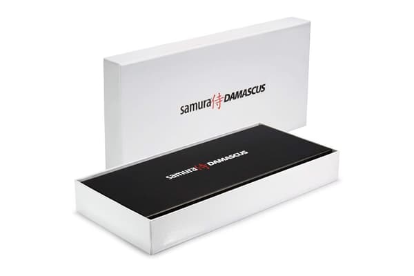 Samura Damascus Professional Japanilainen keittiösetti, jossa kolme veistä