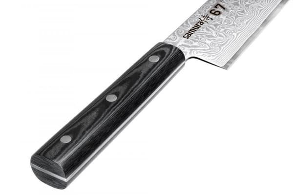 SAMURA Damascus 67 Kokinveitsi 208mm/8.2". Kovuus 61 HRC