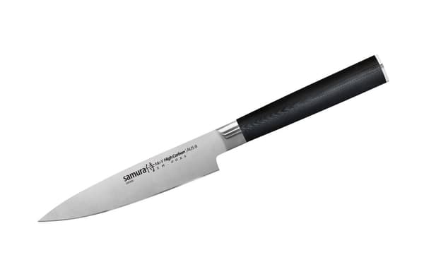 SAMURA MO-V Profi Messer Gave Sæt Ultra-skarp, lavet af japansk AUS 8 rustfrit stål, 18 cm klinge, med G10 håndtag af kulstof