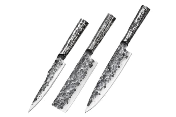 SAMURA Meteora 3 Keittiöveitsisetti Universal 175 mm Nakiri 171 mm Kokki 209 mm AUS-10 HRC 59