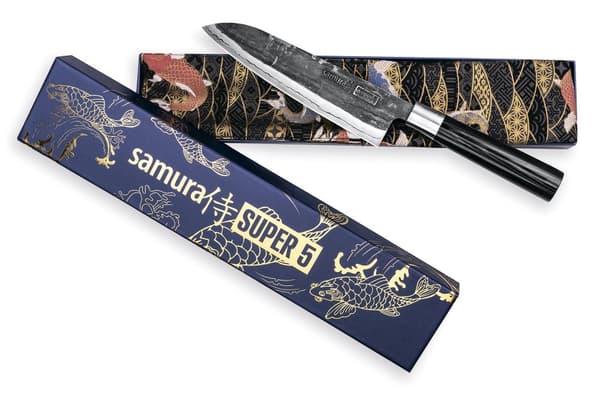SAMURA Super 5 Ammattimainen japanilainen keittiö-Santoku-veitsi 182mm/7.2"