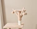 Miniatyrbillede 3 af 6: LIVIT Premium Kattehus med Kradsetræ, Beige, 34x48x138 cm