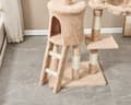 Miniatyrbillede 4 af 6: LIVIT Premium Kattehus med Kradsetræ, Beige, 34x48x138 cm