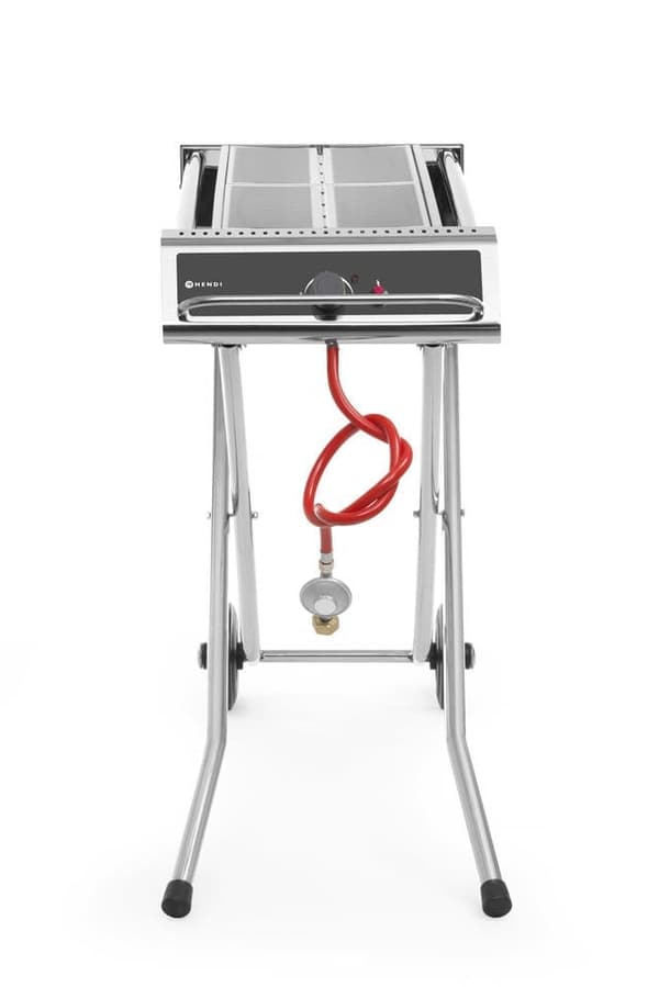 Hendi Xenon Pro gasolgrill 7,5kW, 86×26 cm galler, fällbar