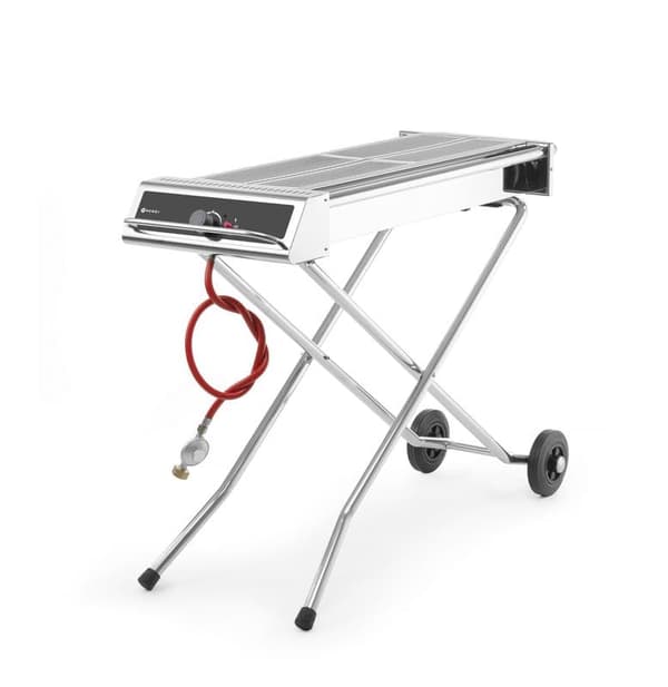 Hendi Xenon Pro gasolgrill 7,5kW, 86×26 cm galler, fällbar