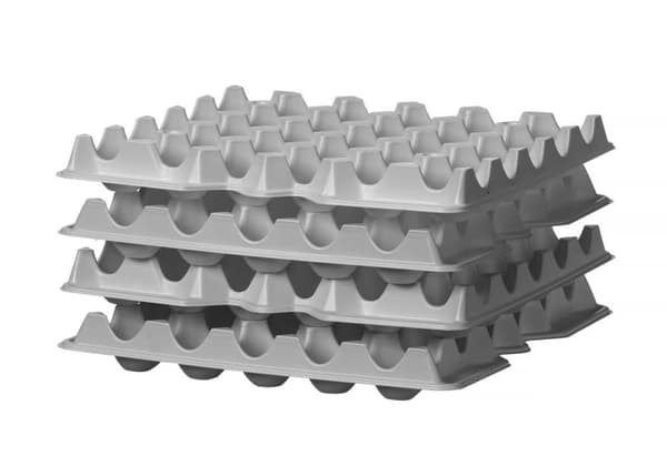 Set om 4 HENDI OVOBOX 120 äggbackar, 291x288x41mm, rektangulära, PET