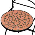 Miniatyrbilde 9 av 11: vidaXL Bistrosett med keramikkfliser 3 deler terrakotta