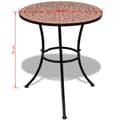 Miniatyrbilde 11 av 11: vidaXL Bistrosett med keramikkfliser 3 deler terrakotta