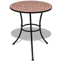 Miniatyrbilde 2 av 11: vidaXL Bistrosett med keramikkfliser 3 deler terrakotta