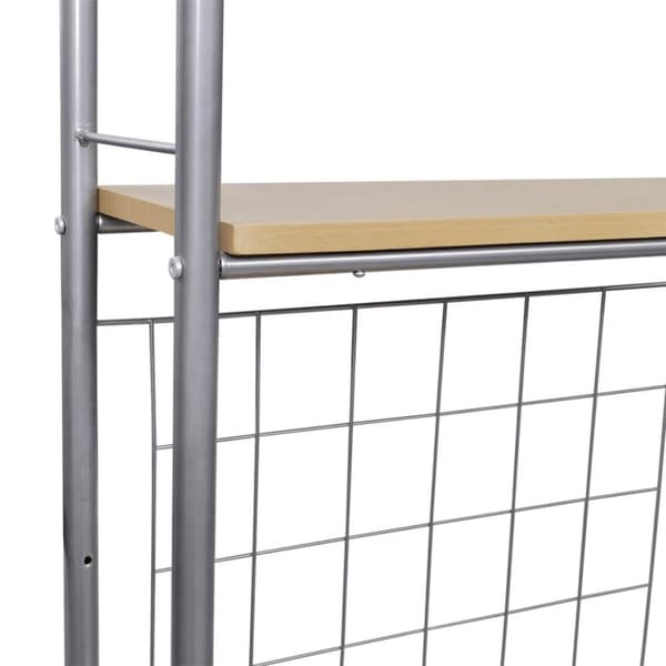 vidaXL Fällbart frukost bar set med 2 stolar