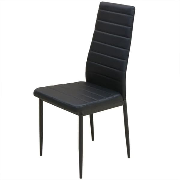 vidaXL Matgrupp 3 Delar, Bord och Stolar, Svart