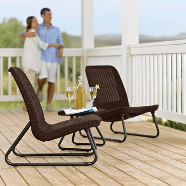 Keter Altanmöbler set 3 delar Rio cappuccino 218157