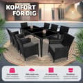 Miniatyrbild 4 av 11: Matgrupp Menorca i konstrotting - svart