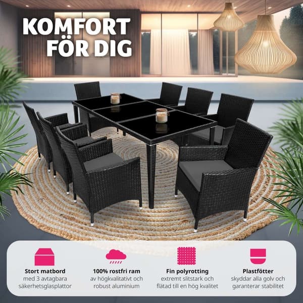 Matgrupp Menorca i konstrotting - svart