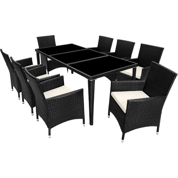 Polyrattan loungesæt Menorca - sort