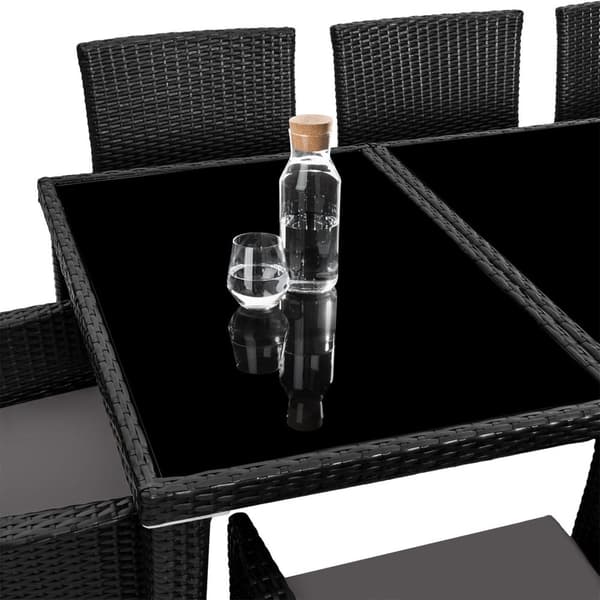 Polyrattan loungesæt Menorca - sort