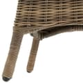 Miniatyrbillede 11 af 11: Polyrattan havemøbelsæt med 4 kurvestole + bord - natur