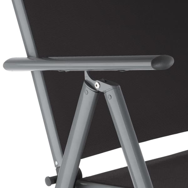 Klapstol i aluminium 2 stk. - anthrazit
