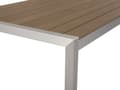 Miniatyrbild 5 av 7: Trädgårdsmöbelset Brun Rektangulärt Bord Stolar Utomhus 6-sits Plast Trä Bordsskiva Aluminium Ram