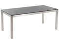Miniatyrbild 4 av 10: Trädgårdsmöbelset Beige med Flammad Granit Bordsskiva 6 Platser 180 x 90 cm