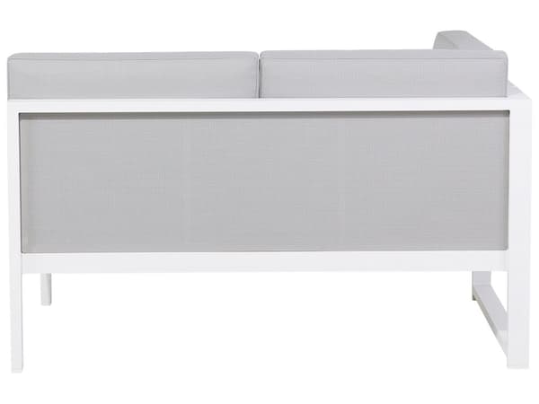 Loungegrupp Ljusgrå Aluminium Ram Modulär L-formad Utomhus