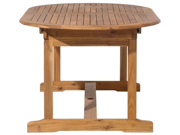 Trädgårdsmöbelset Akaciaträ 8-sits Bord Hopfällbara Stolar Rustik Design