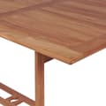 Miniatyrbilde 3 av 11: vidaXL Utendørs spisestue med brettbare stoler 11 deler heltre teak