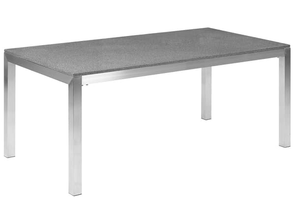 Ulkoruokailuryhmä harmaa/beige kuudelle graniittitaso rosteri polyesteri