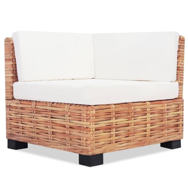 vidaXL sofasæt 16 dele naturlig rattan