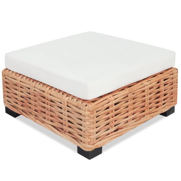 vidaXL sofasæt 16 dele naturlig rattan