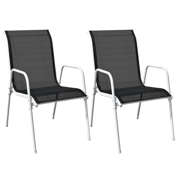 vidaXL 3-osainen Bistrosarja Teräs musta