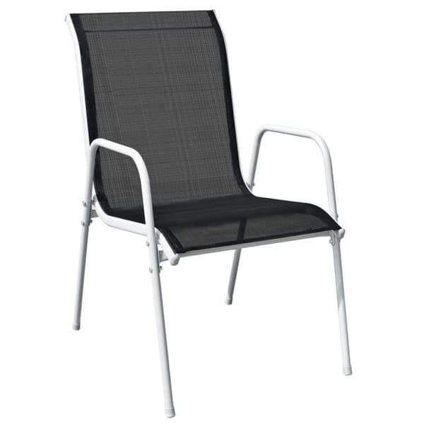 vidaXL 3-osainen Bistrosarja Teräs musta