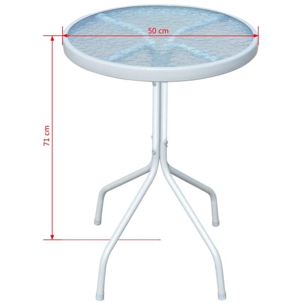 vidaXL 3-osainen Bistrosarja Teräs musta