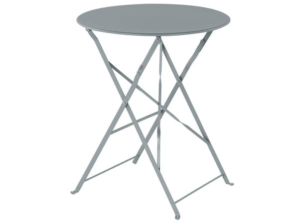 3 Delar Balkongset Grå Metal Bord och 2 Stolar Utomhus