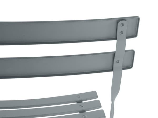 3 Delar Balkongset Grå Metal Bord och 2 Stolar Utomhus
