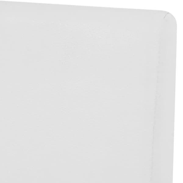 vidaXL Matbord och matstolar 5 delar konstläder ek gräddvit