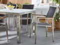 Miniatyrbillede 5 af 11: Have Spisebordssæt Sort med Grå Granitbordplade 6 Sæder 180 x 90 cm