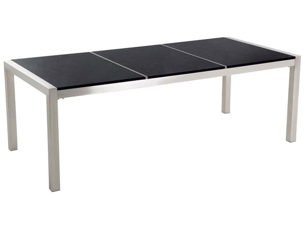 Have Spisebordssæt Sort med Sort Granitbordplade 8 Sæder 220 x 100 cm
